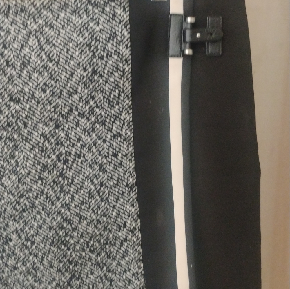 Black House White Market Tweed Wool Pencil Wrap Skirt SZ 8 - Picture 8 of 9